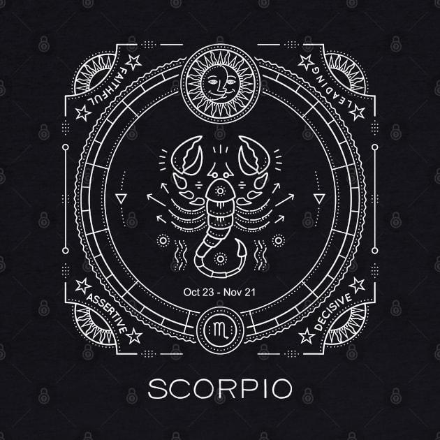 Scorpio Astrological Zodiac Sun Sign Scorpion by Pine Hill Goods